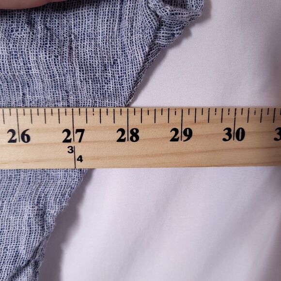 Tahari Blue Button Down Shirt - Picture 7 of 9